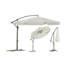 Parasol ogrodowy składany 8 segmentów beżowy  350cm