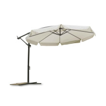 Parasol ogrodowy składany 8 segmentów beżowy  350cm