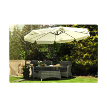 Parasol ogrodowy składany 8 segmentów beżowy  350cm