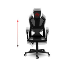 Fotel gamingowy Shiro czarno-biały