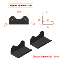 Uchwyty na rowery, wieszak za pedał ścienny bardzo wytrzymały.