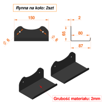 Uchwyty na rowery, wieszak za pedał ścienny bardzo wytrzymały i trwały