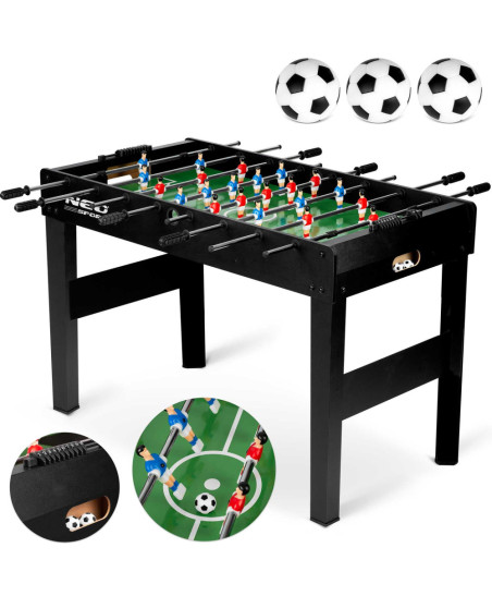 Stół do gry w piłkarzyki Neosport 118x61x79 cm NS-805 czarny