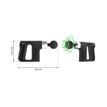 Pistolet do masażu ciała 5 nakładek NS-502 Neo-sport czarny