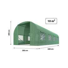 Tunel ogrodowy 2,5x4xH2m (10m2) Plonos