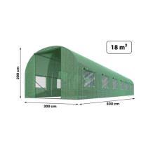 Tunel ogrodowy 3x6m (18m2) Plonos