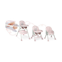 Krzesełko do karmienia ze stolikiem Milo różowe