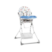 Krzesełko do karmienia Eldo biało-niebieski