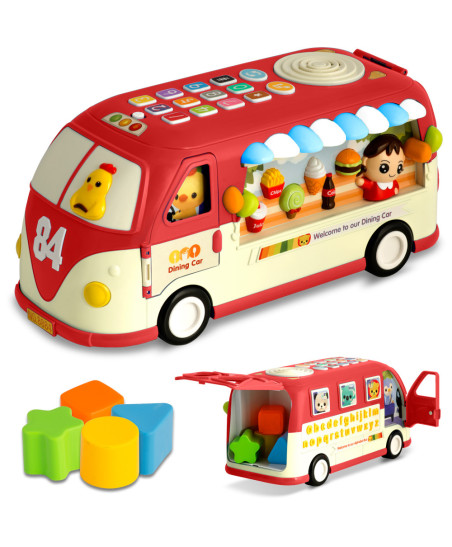 Zabawka edukacyjna Autobus RK-741 Ricokids czerwony