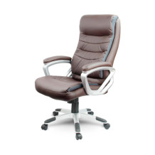 Fotel biurowy skórzany Sofotel EG-226 brązowy