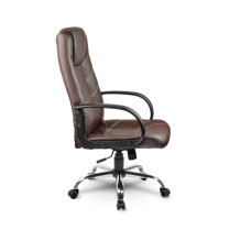 Fotel biurowy skórzany Sofotel EG-221 brązowy