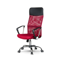 Fotel biurowy z mikrosiatki Sofotel Sydney czerwony