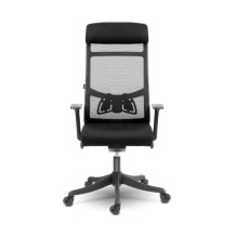 Fotel biurowy z mikrosiatki Sofotel Brema czarny