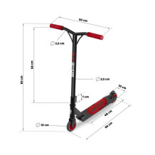 Hulajnoga wyczynowa do trików czerwona | Hulajnogi Soke EVO
