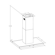 Okap kuchenny 90 cm Czarny Berdsen BE-90E